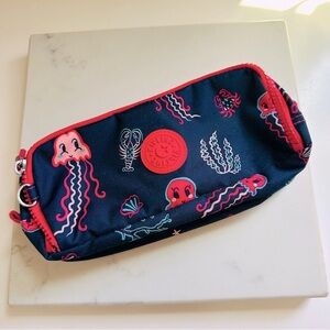 NWOT Kipling Sea Island Printed Pencil Case